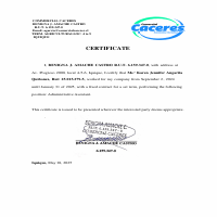 translated certificate