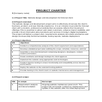 Project charter