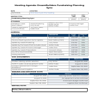 meeting agenda