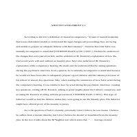 Abnormal Psychology Assignment