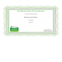 Quickbooks Certification