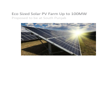 Presentation ECO Sized Solar PV Farm 100 MW