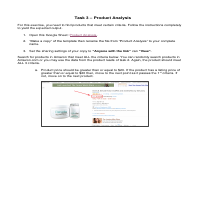 Task 3 - Product Analysis