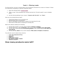 Task 2- Filtering Leads