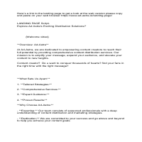 Landing page script