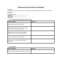 Onboarding template