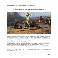 Sample, Logic  & Persuasion