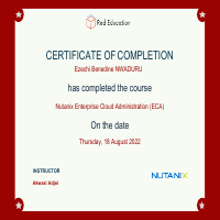 Nutanix Enterprise Cloud Administration - member of POC team