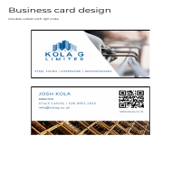 Business card design