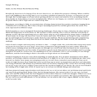 Short Essay