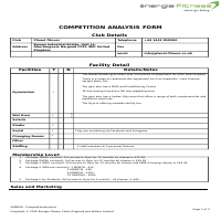 Competitor Analysis