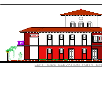 VILLA LEFT SIDE ELEVATION