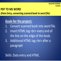 PDF to MS Word Project