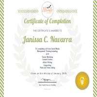 SMM Certificate