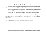 This is an example an article I did for Amazon. 