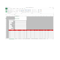 Screenshot of Excel File created