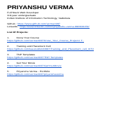 List of my projects( till now )