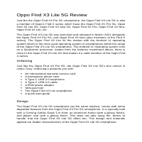 Oppo Find X3 Lite 5G review 