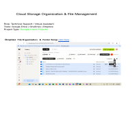 Cloud Storage Management (Google Drive | OneDrive | Dropbox