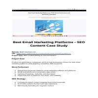 Comparison of top email marketing platforms
