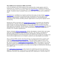 Difference Between NEM and ETH