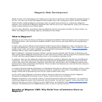 Magento Web Development