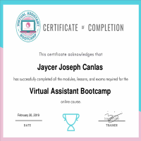 My Virtual Assistant Certification