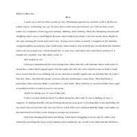 Short Story "Blue"