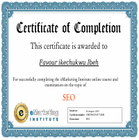 SEO certification 