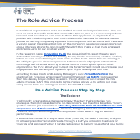 [Written] HFW Role Advice Process - The Explorer