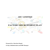 Recruitment Plan Sample