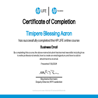 A certificate of Achievement issued by ALX on successfully 