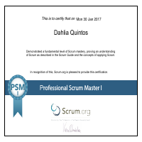 Scrum Master Certificate