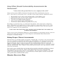 Testing IT System Vulnerabilities