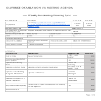 MEETING AGENDA