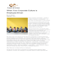 Human resources; culture