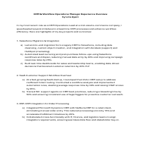 CRM Experience Overview