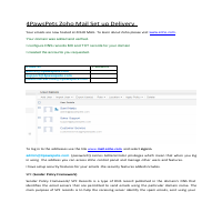 Zoho Mail Delivery Sample