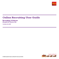 Online Recruiting User Guide