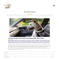Article Writing - How to Take Dogs for Travel