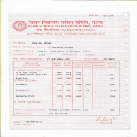 12 Mark sheet