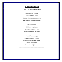 Sample Poetry Piece 