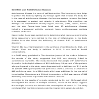 Nutrition and Autoimmune diseases