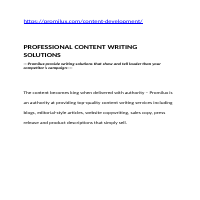 Web page content witten for a tech brand