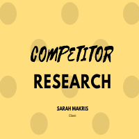 Competitor Research portfolio