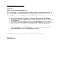 Covid 19 protocols for the mobile spa