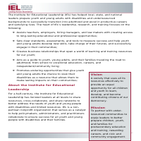 Marketing brochure for a non-profit client