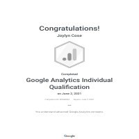 Google Analytics Individual Qualification