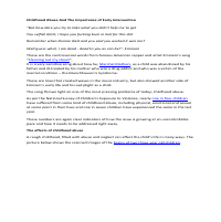 Childhood Abuse And The Importance of Early Intervention