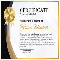 Certificate of achievement 